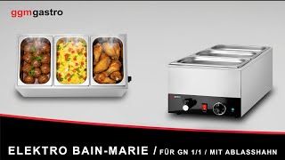 Electric Bain-Marie Stainless Steel GN 1/1 150mm 1.2kW BMH230