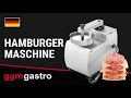 Manual Burger Press Stainless Steel HMSM1015