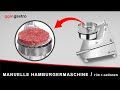 Manual Burger Press Stainless Steel HMHB